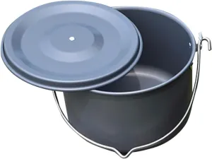 Mikikit Capacity Hanging Pot Lightweight Camping Cookware for People for Picnics and Outdoor Adventures Ergonomic Folding Handle for