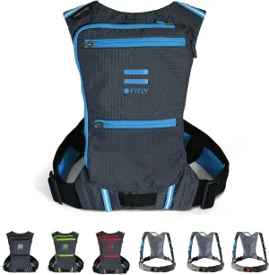 Minimalist Running Pack - Running Backpack Phone Holder, Storage, Thoracic Belt - Carry Personal Items - Running Gear for Men & Women - Lightweight Running Water Backpack