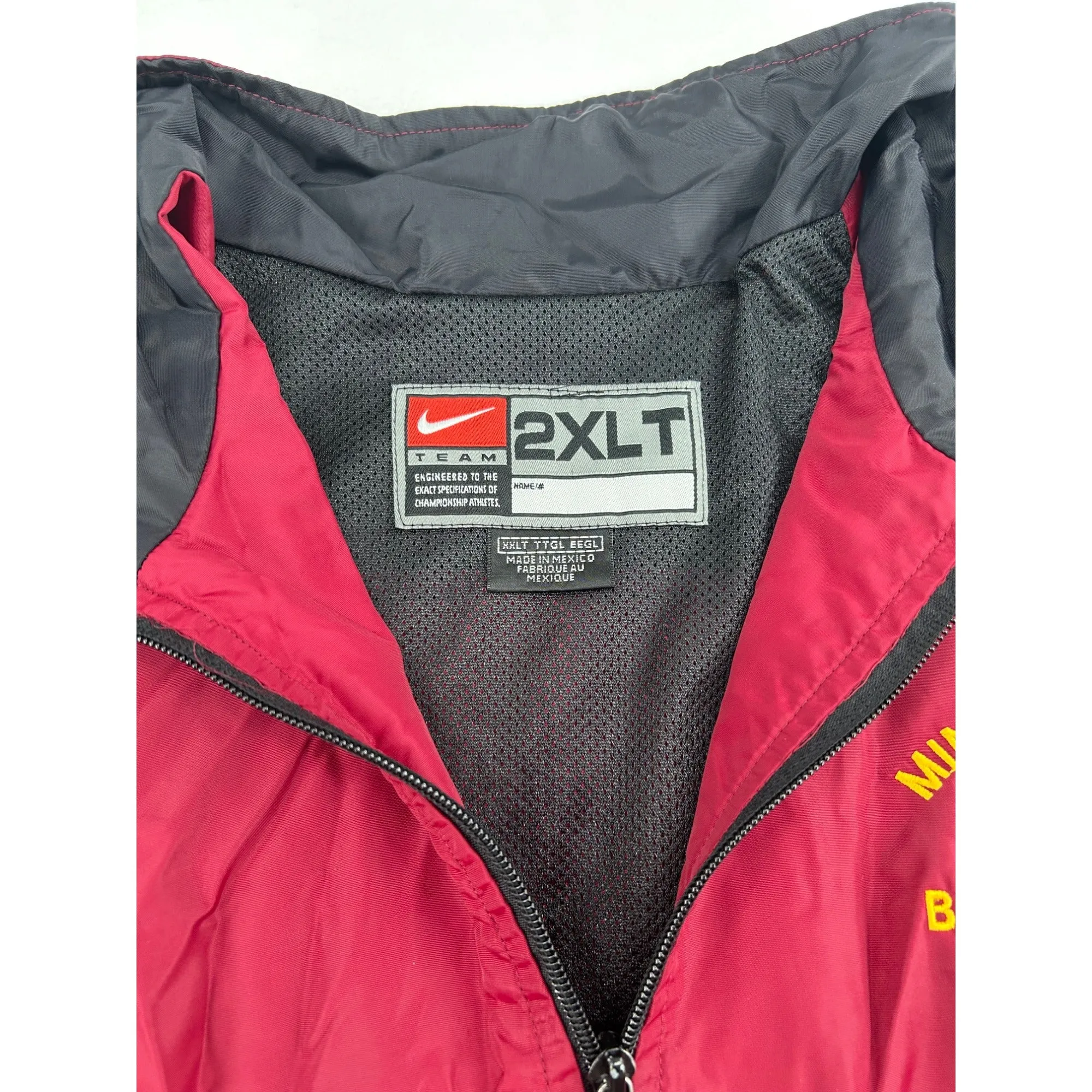 Minnesota Basketball Nike Team Red & Black Full-Zip Windbreaker Jacket #6428