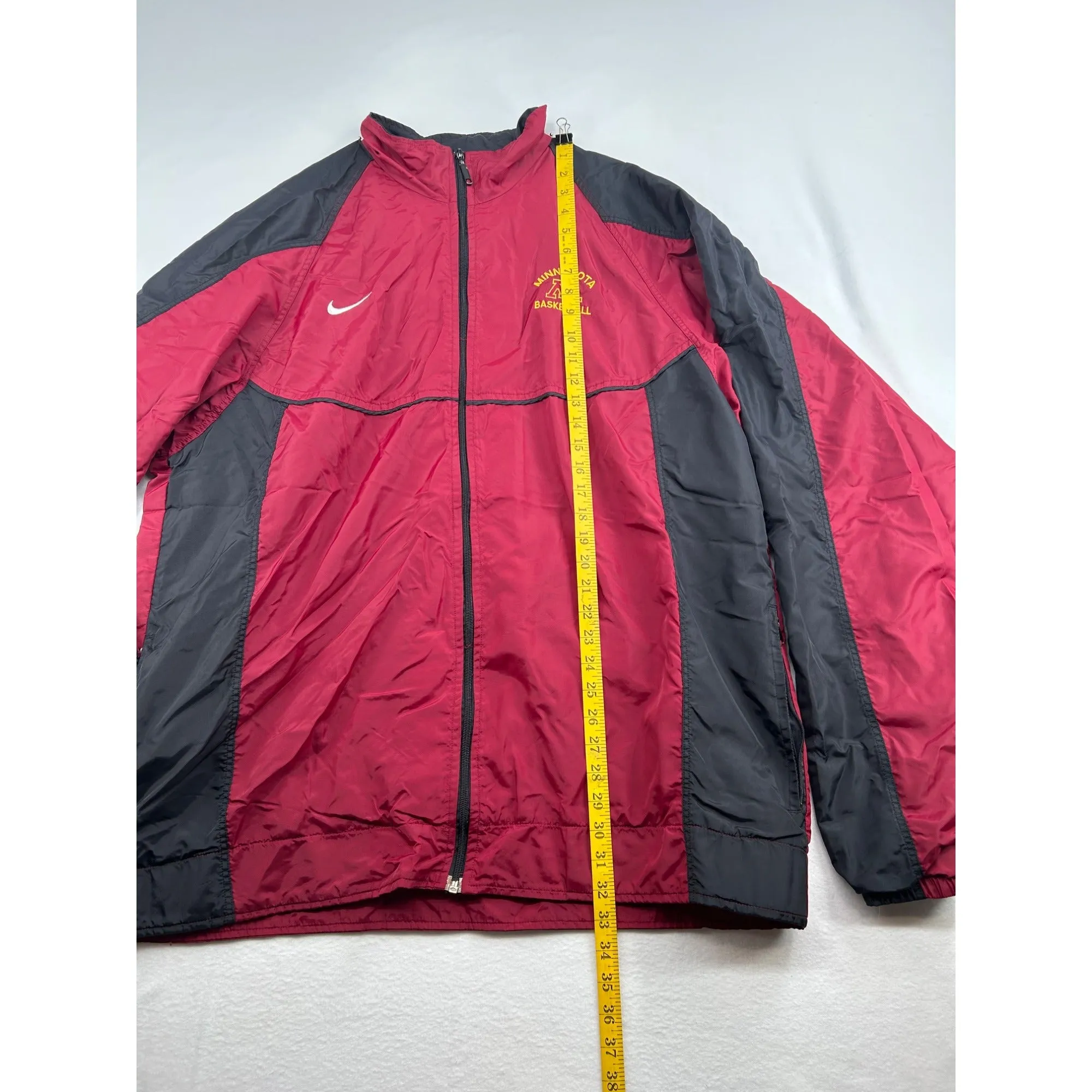 Minnesota Basketball Nike Team Red & Black Full-Zip Windbreaker Jacket #6428