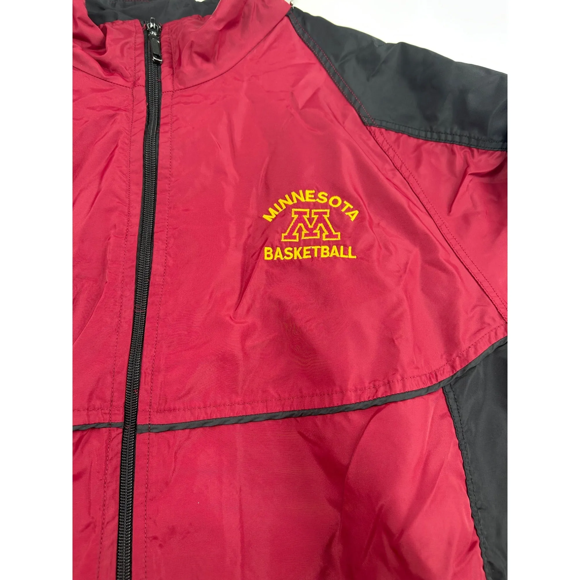 Minnesota Basketball Nike Team Red & Black Full-Zip Windbreaker Jacket #6428