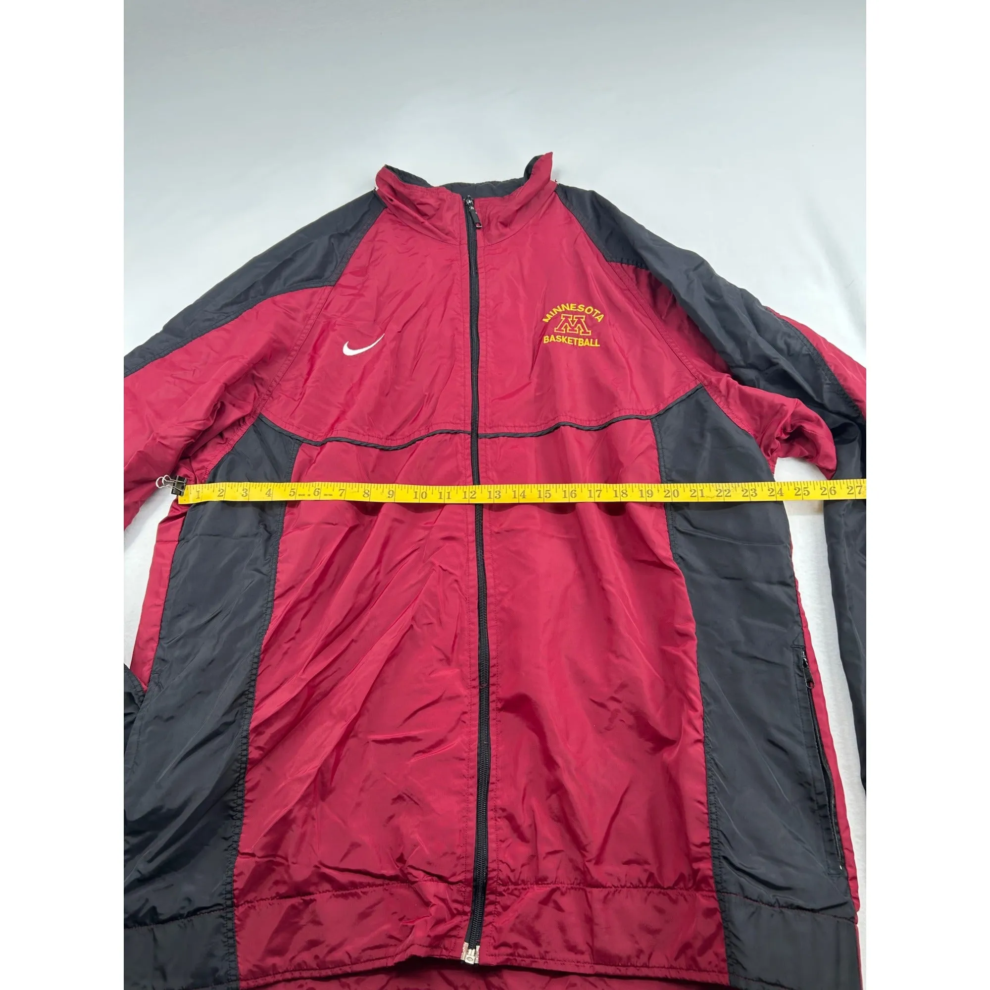 Minnesota Basketball Nike Team Red & Black Full-Zip Windbreaker Jacket #6428