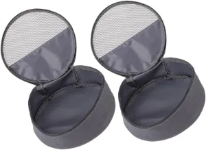 Mipcase 2pcs Outdoor Cookware Storage Bag Lightweight Camping Equipment Organizer for Tableware Plates and Utensils Durable Oxford Cloth Design for Picnics and Camping Trips
