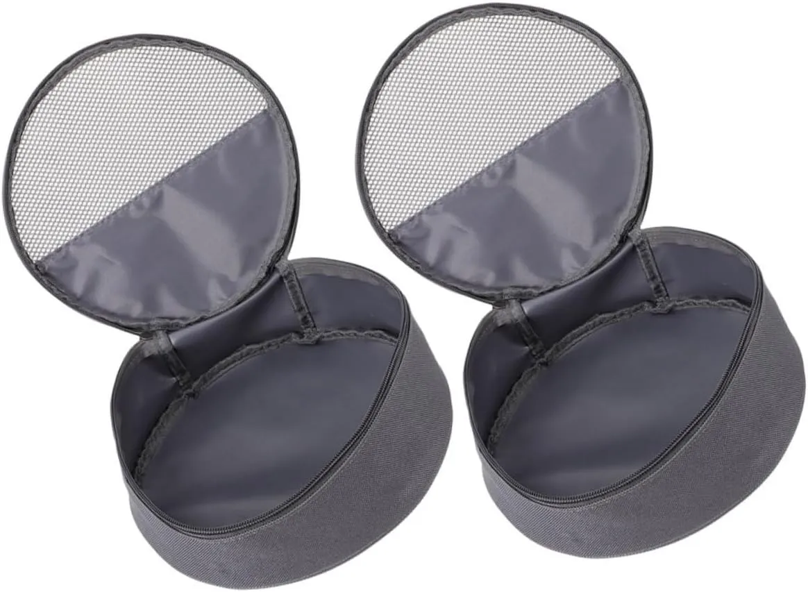 Mipcase 2pcs Outdoor Cookware Storage Bag Lightweight Camping Equipment Organizer for Tableware Plates and Utensils Durable Oxford Cloth Design for Picnics and Camping Trips