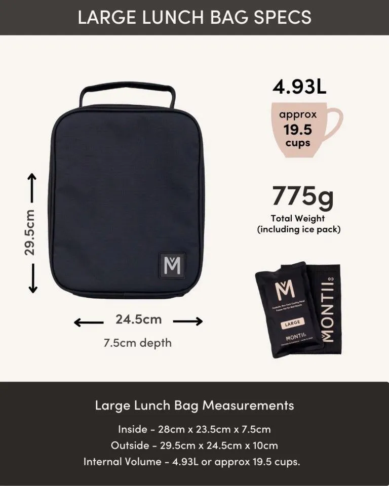 MontiiCo large insulated lunch bag - goal keeper