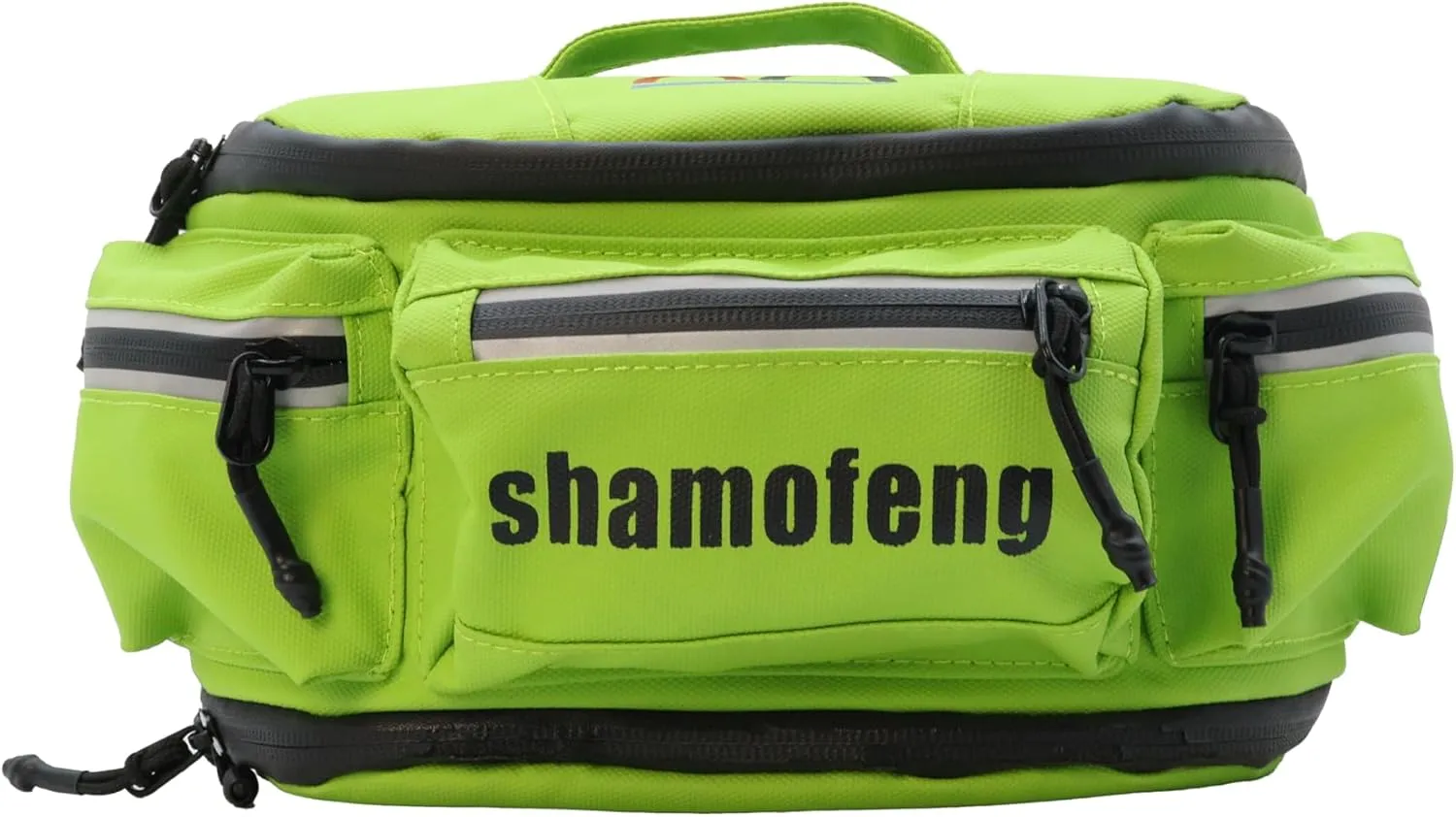 Motorcycle Waist Bag Fanny Pack and Cycling Glasses For Men Women Hip Bum Bag with Multi-Pockets Large Capacity Casual Bum Bag for Cycling Hiking Running, Green