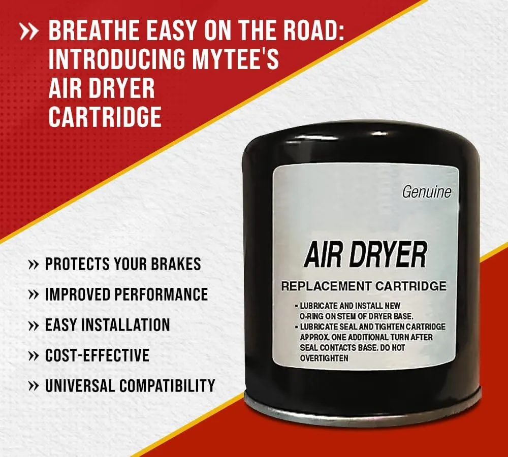 Mytee Products 8 Pack 950011 Air Dryer Filter Cartridge for Truck - R950011 WA109994 R109994 109994 Compatible with Bendix, Haldex, Donaldson & Meritor WABCO System Saver 1000 & 1200