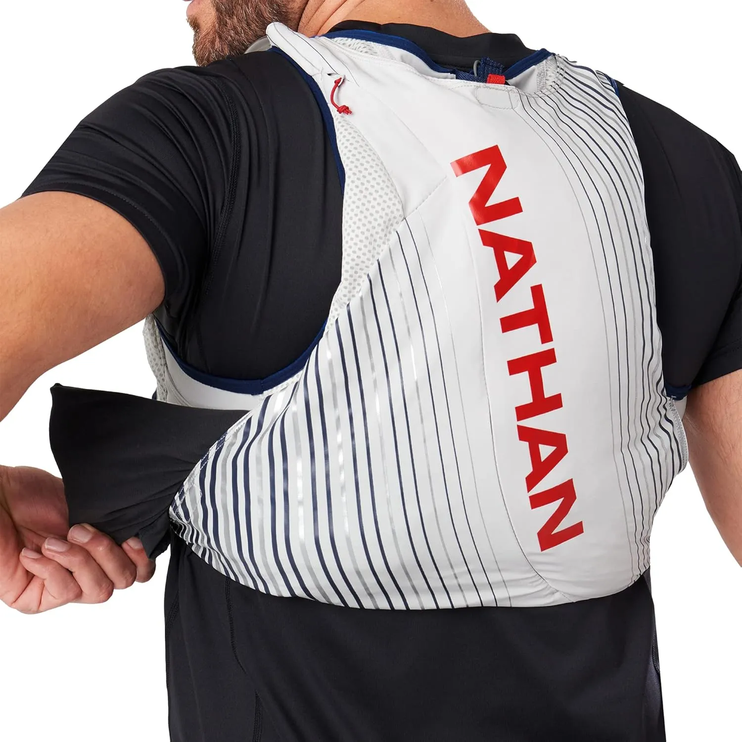 Nathan Pinnacle Race Vest 12L Hydration Pack, 1.6L Water Bladder, Running Vest, Water-Resistant Pockets, Lightweight & Moisture Wicking