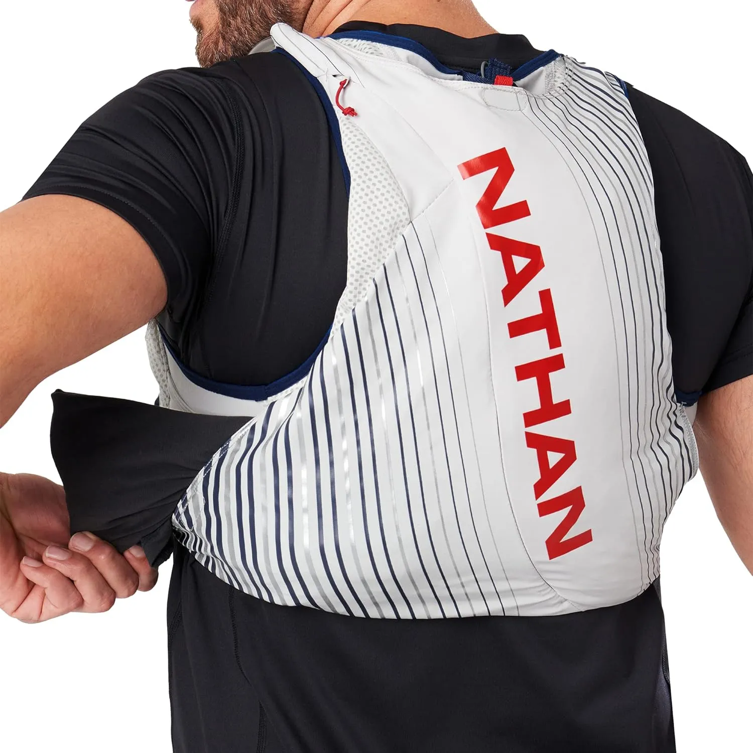 Nathan Pinnacle Race Vest 12L Hydration Pack, 1.6L Water Bladder, Running Vest, Water-Resistant Pockets, Lightweight & Moisture Wicking