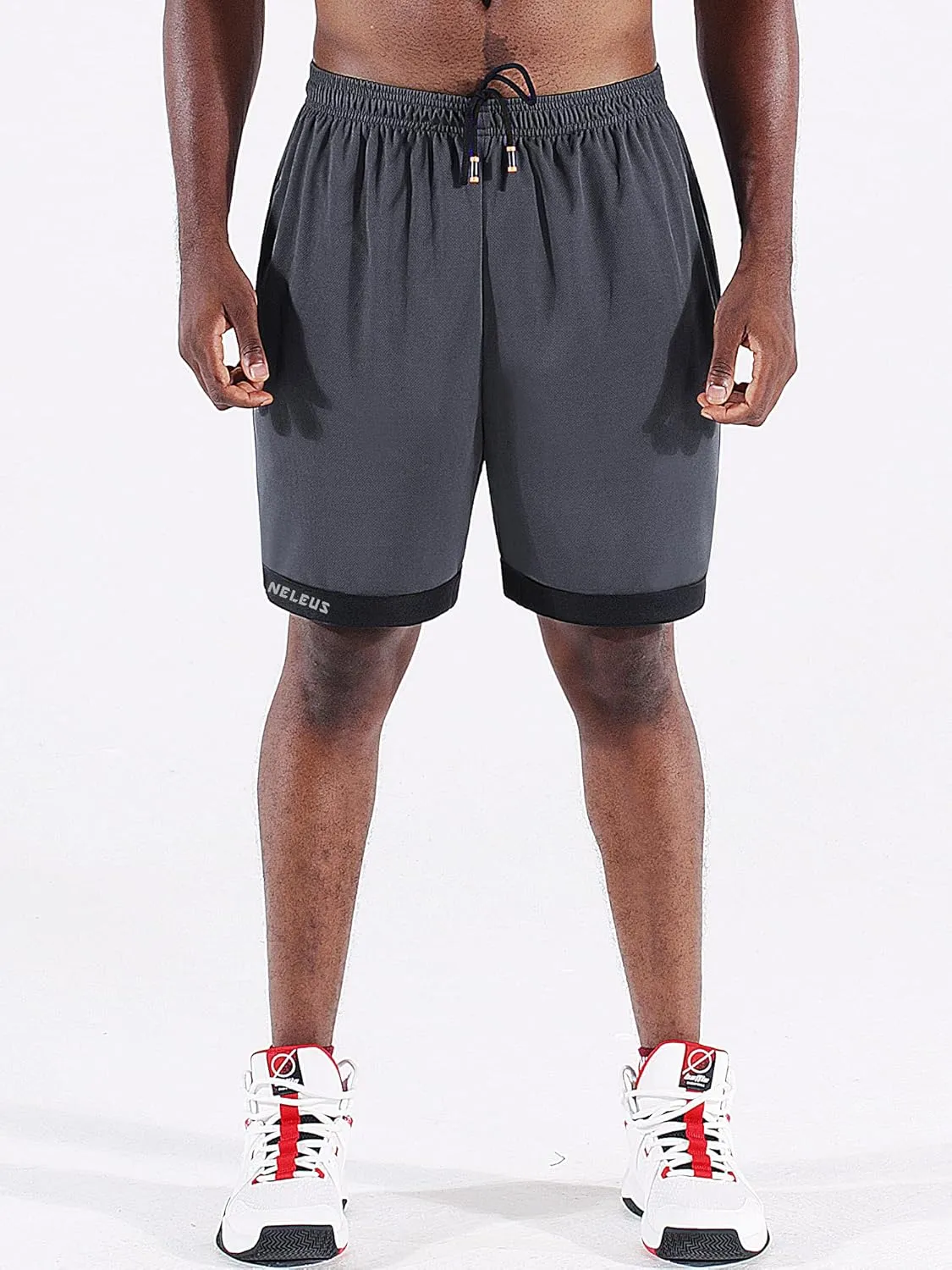 NELEUS Men's Lightweight Workout Athletic Shorts with Pockets
