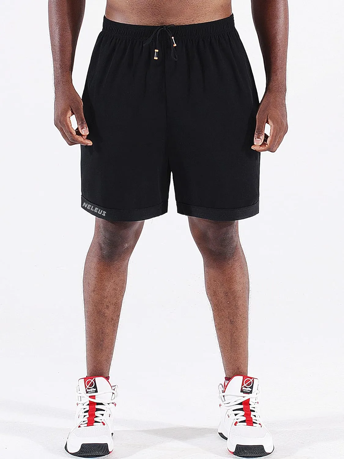 NELEUS Men's Lightweight Workout Athletic Shorts with Pockets
