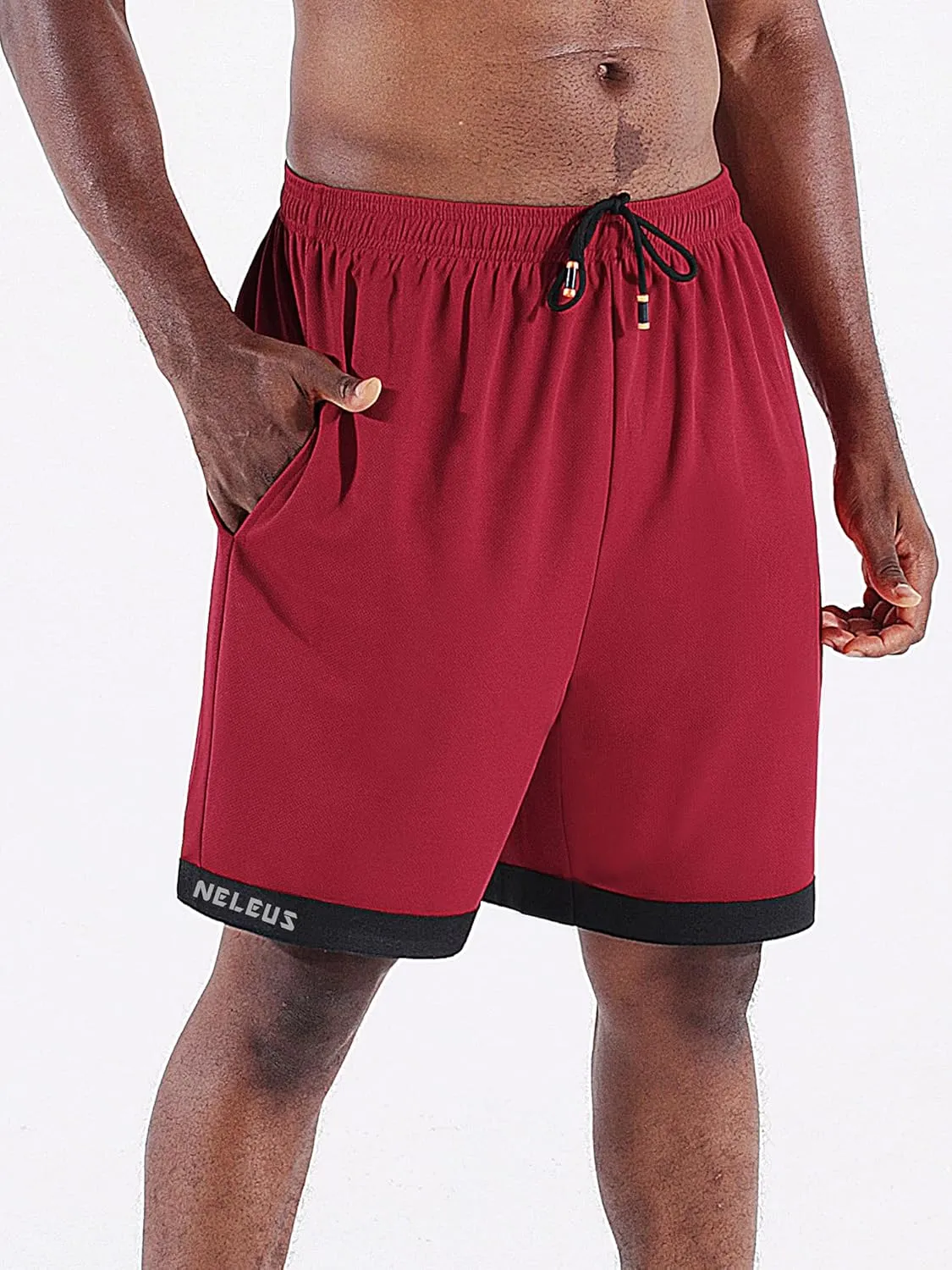 NELEUS Men's Lightweight Workout Athletic Shorts with Pockets