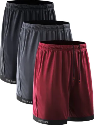 NELEUS Men's Lightweight Workout Athletic Shorts with Pockets