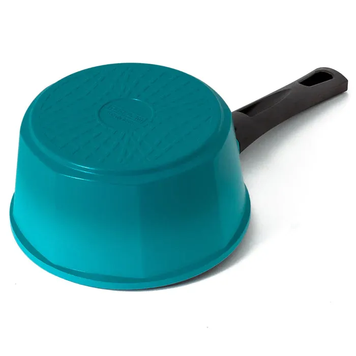 Neoflam Venn 18cm Sauce Pan 2.0L Turquoise Induction with Glass lid
