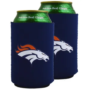 NFL Denver Broncos Neoprene Can Sleeve (Set of 2)