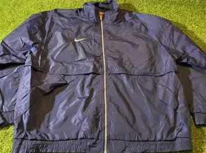 Nike Sports Vintage Big XL Extra Large Mans Breathable Lined Lighter Zip Up Jacket / Coat