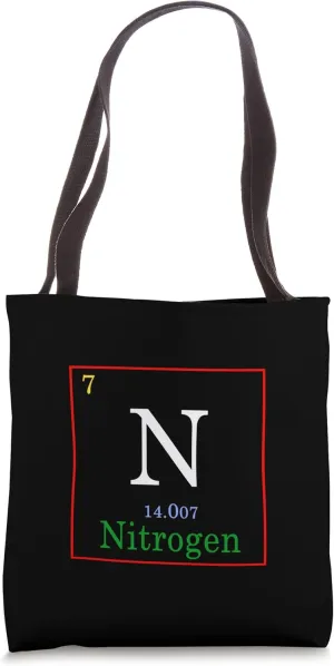 Nitrogen Element Periodic Table Chemistry Tote Bag