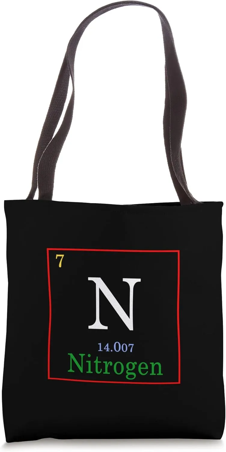 Nitrogen Element Periodic Table Chemistry Tote Bag