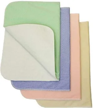 Nobles Incontinence Bed Pads - Waterproof, Reusable & Washable Bed Pad - Absorbent Underpad Mattress Protector for Bed Wetting - Washable Incontinence Pads - 17x24-4 Pack (Green, Tan, Pink and Blue)