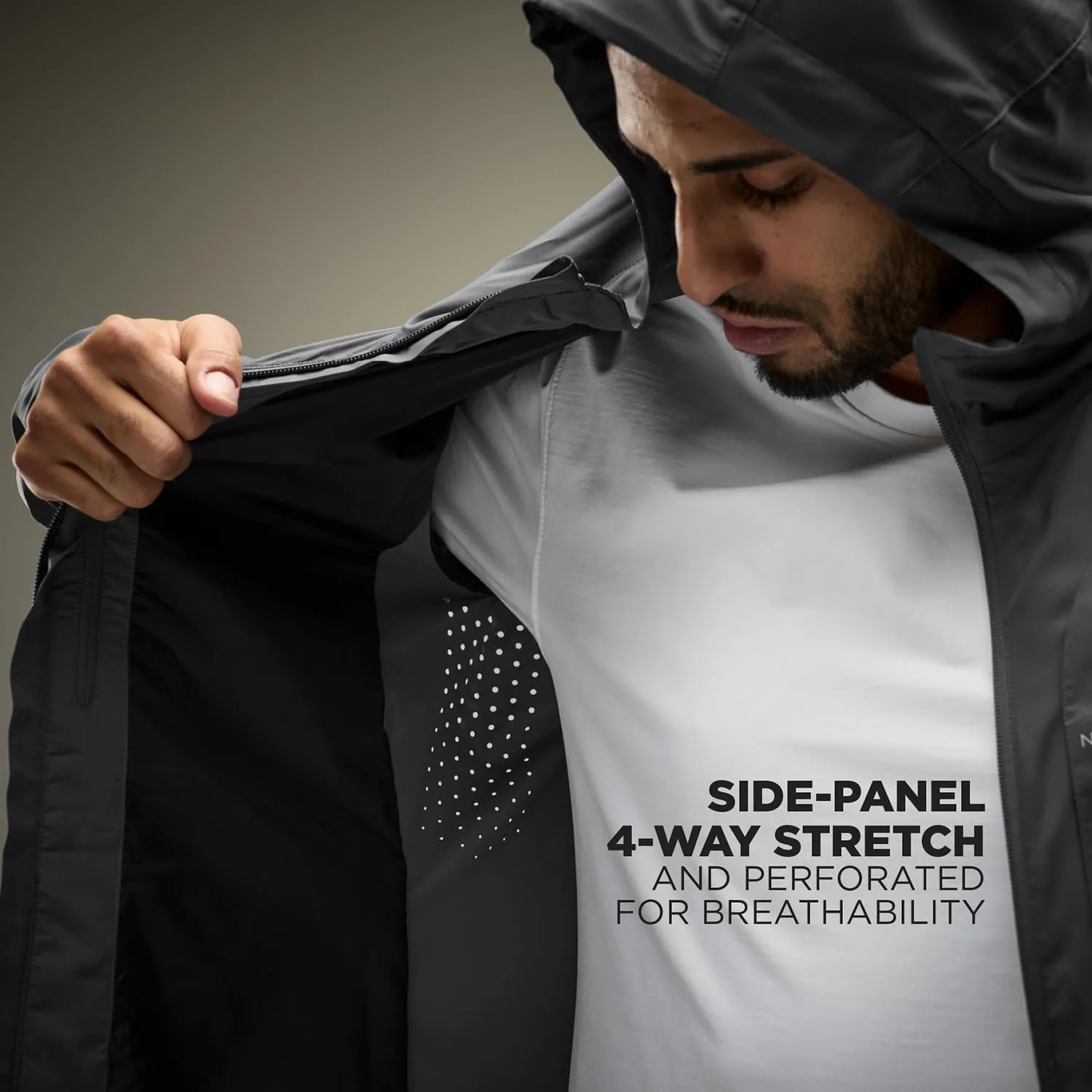 NOMATIC Outset Jacket - Hoodie: Ultimate Mens Lightweight Travel Jacket, Water & Stain Resistant, Breathable, Insulated