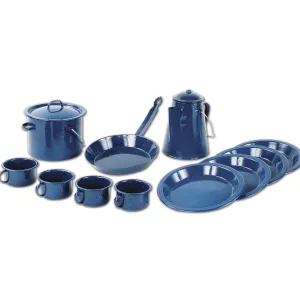 North 49 Blue Enamel 13 Piece Campware Set
