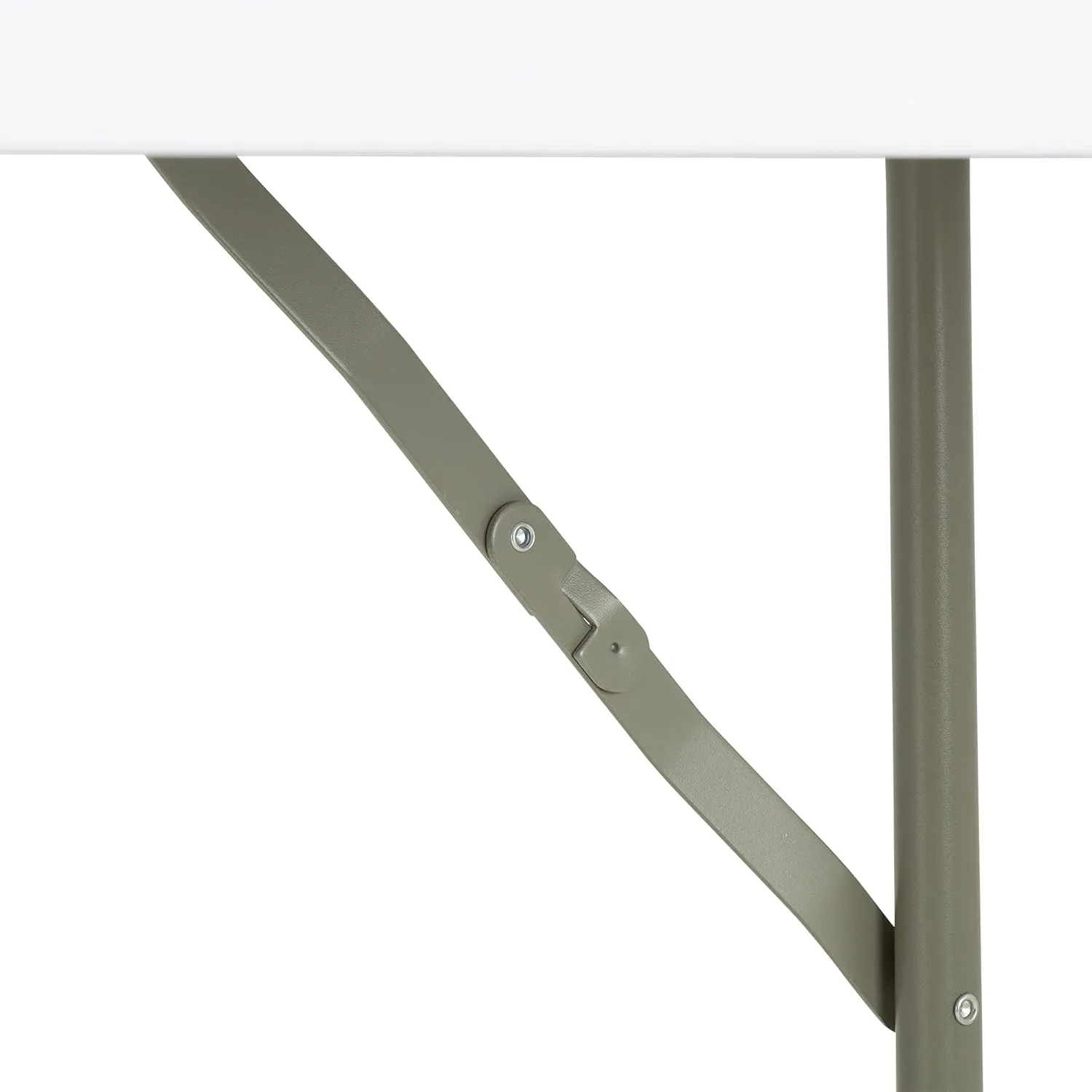 Norwood Commercial Furniture 5' Indoor/Outdoor Folding Training Table, Rectangular Blow-Molded Plastic Folding Training and Event Table, White