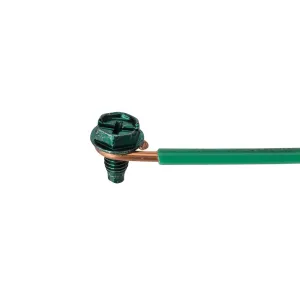 NSI Industries PG12C-8 Grounding Pigtail with 12 AWG Solid and Combo Screw, 8" (Pack of 50)