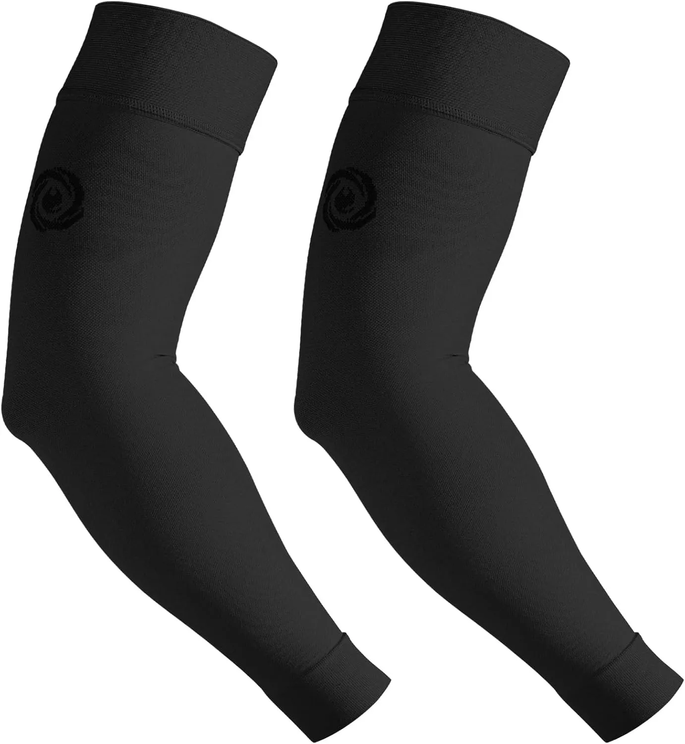 NURCOM® Medical Compression Arm Sleeve for Men Women, 2 Pack, 20-30mmHg with Silicone Band for Lymphedema, Lipedema, Pain Relief, Edema, Swelling, Post Surgery Recovery, Black 2XL