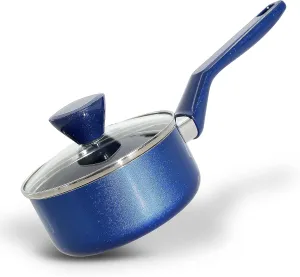 NutriChef Saucepan Pot with Lid - Non-Stick High-Qualified Kitchen Cookware with See-Through Tempered Glass Lids, 2 QT. (Works with Model: NCCWA13BU)