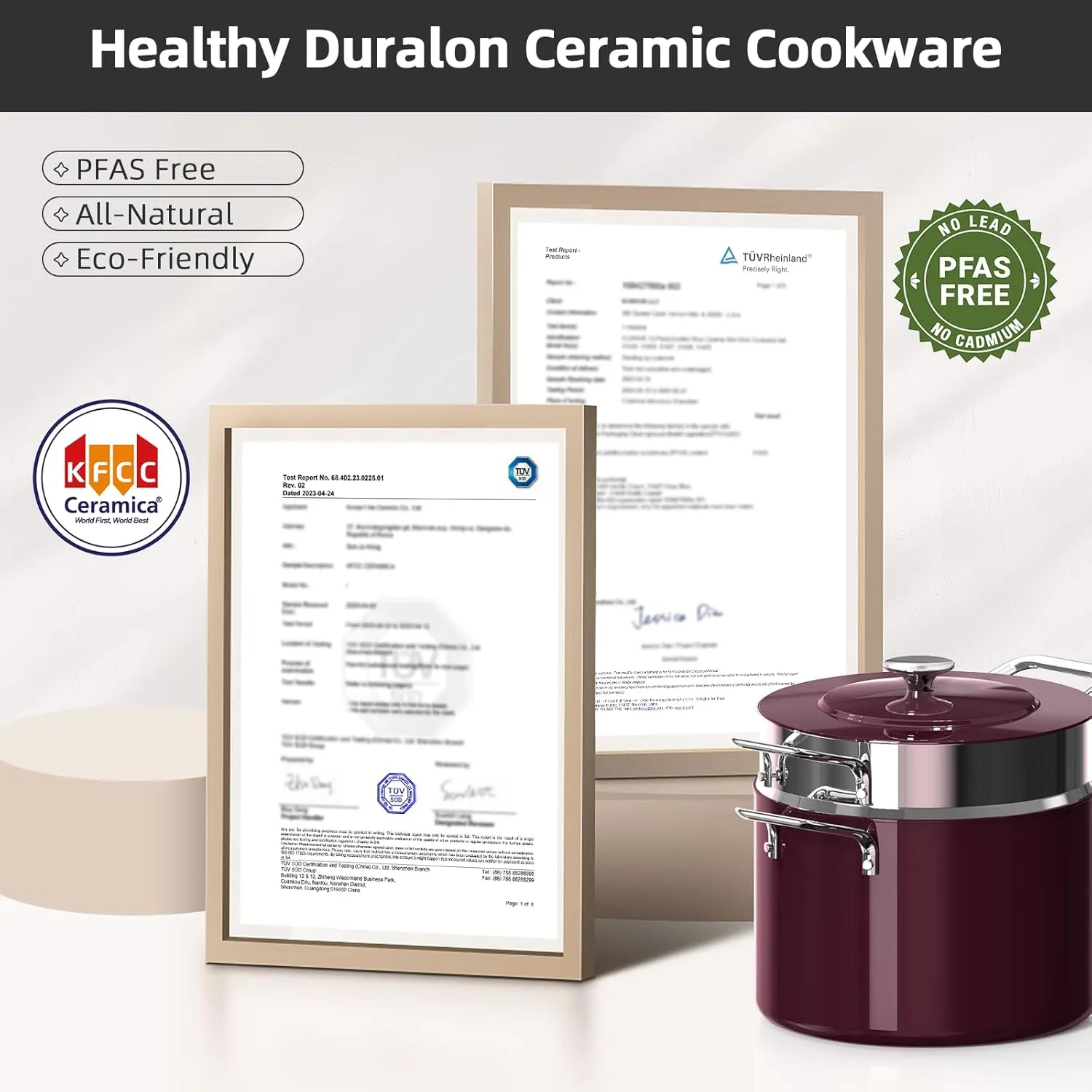 Nuwave Lux 13pc Forged Lightweight Cookware Set PFAS Free, Healthy G10 Duralon Ceramic Coating, Ultra Non-Stick, Stay-Cool Handles, Works on All Cooktops & Induction Ready