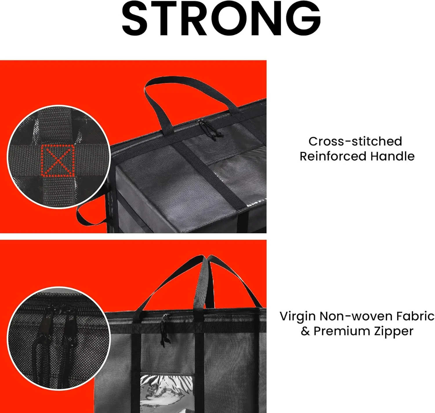 NZ home 3XL Insulated Cooler Bag and Food Warmer for Delivery & Grocery Shopping with Zippered Top, Green (1 Pack)