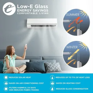 ODL Clear Low-E Door Glass - 9" x 66" Frame Kit