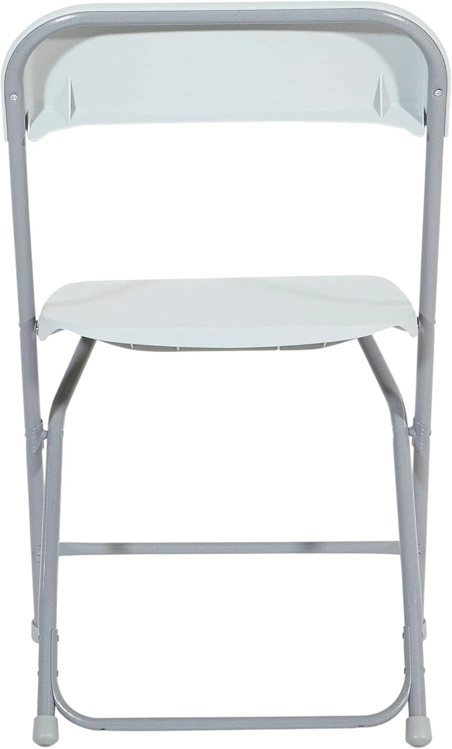 Office Star Resin 5-Piece Folding Square Table and Chair Set, Light Grey