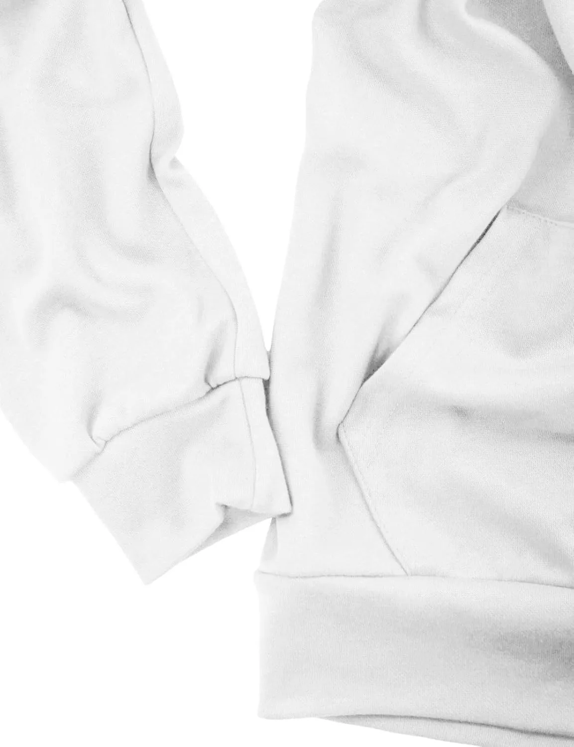 Ohoo Mens Color-Block Hooded Sweatshirt with Kangaroo Pocket Slim Fit Lightweight Pullover
