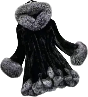 OIOLOYJM 2023 Warm Winter Jacket Coat for Women Fall Fashion Hooded Outerwear Thick Padded Coats Loose Fleece Oversized Faux Fur Hooded Jackets