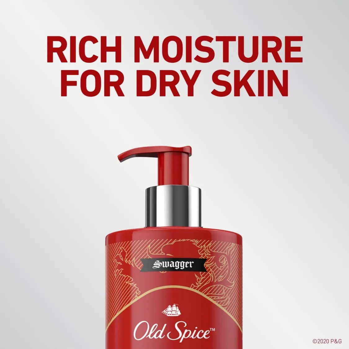 Old Spice Hand & Body Lotion for Men, Daily Hydration, 24/7 Hydration, 24/7 Replenishing Rich Moisture for Dry Skin, Lightweight Formula, Swagger with Argan Oil Scent, 16 fl (Pack of 4)