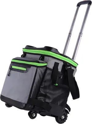 OLIVIA & AIDEN Insulated Rolling Beach Cooler with All Terrain Wheels for Beach, Camping and Picnic | Leak Proof and Collapsible | Large 60 Can Capacity