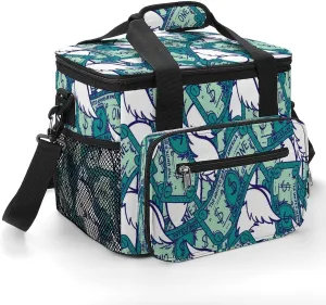 One Dollars with Wings 22.5L Insulated Camping Coolers Bag Large Leakproof Ice Chest for Beach Travel Picnic
