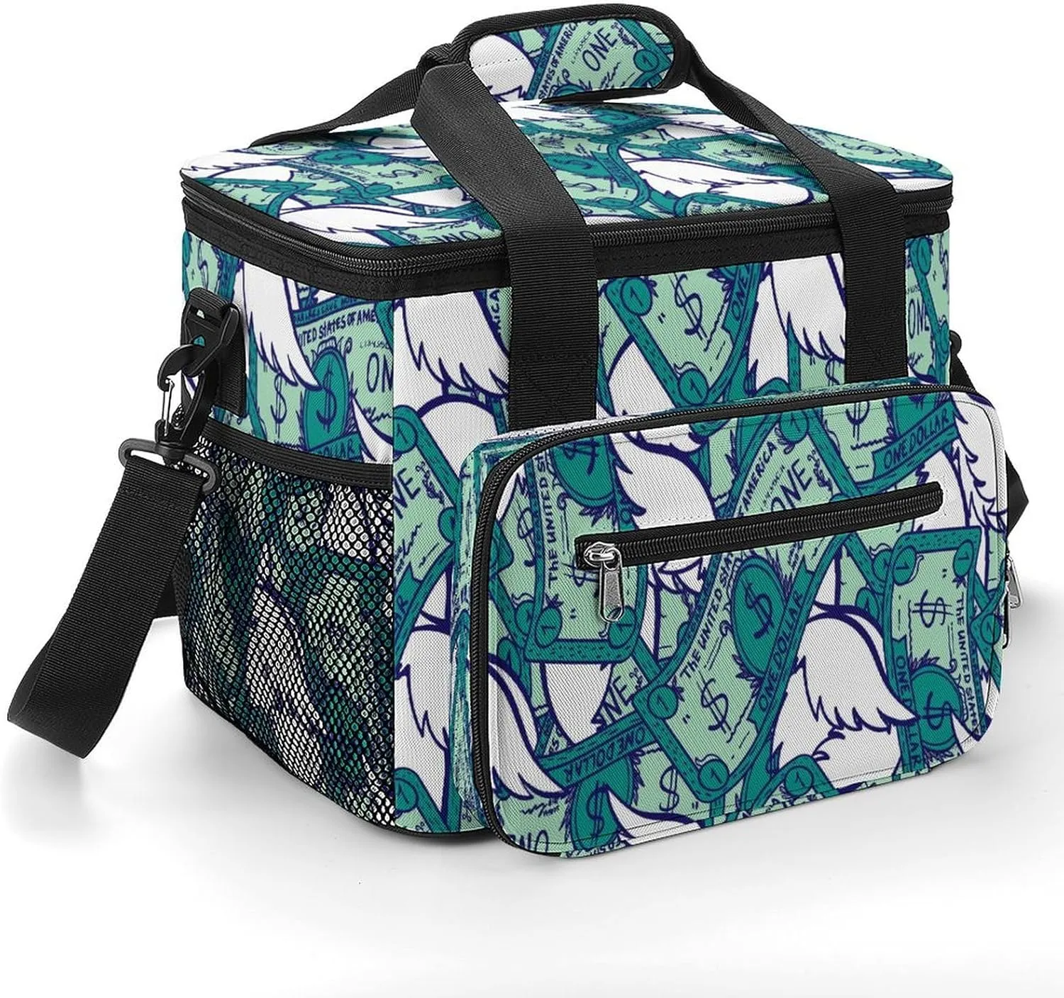 One Dollars with Wings 22.5L Insulated Camping Coolers Bag Large Leakproof Ice Chest for Beach Travel Picnic