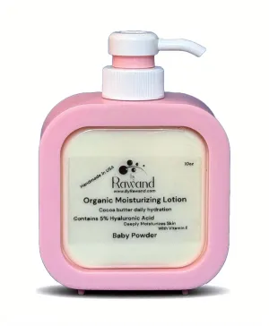 Organic Handmade Baby Powder Scented Cocoa, Kokum & Shea Butters Rich Body Lotion With Hyaluronic Acid & Vitamin E