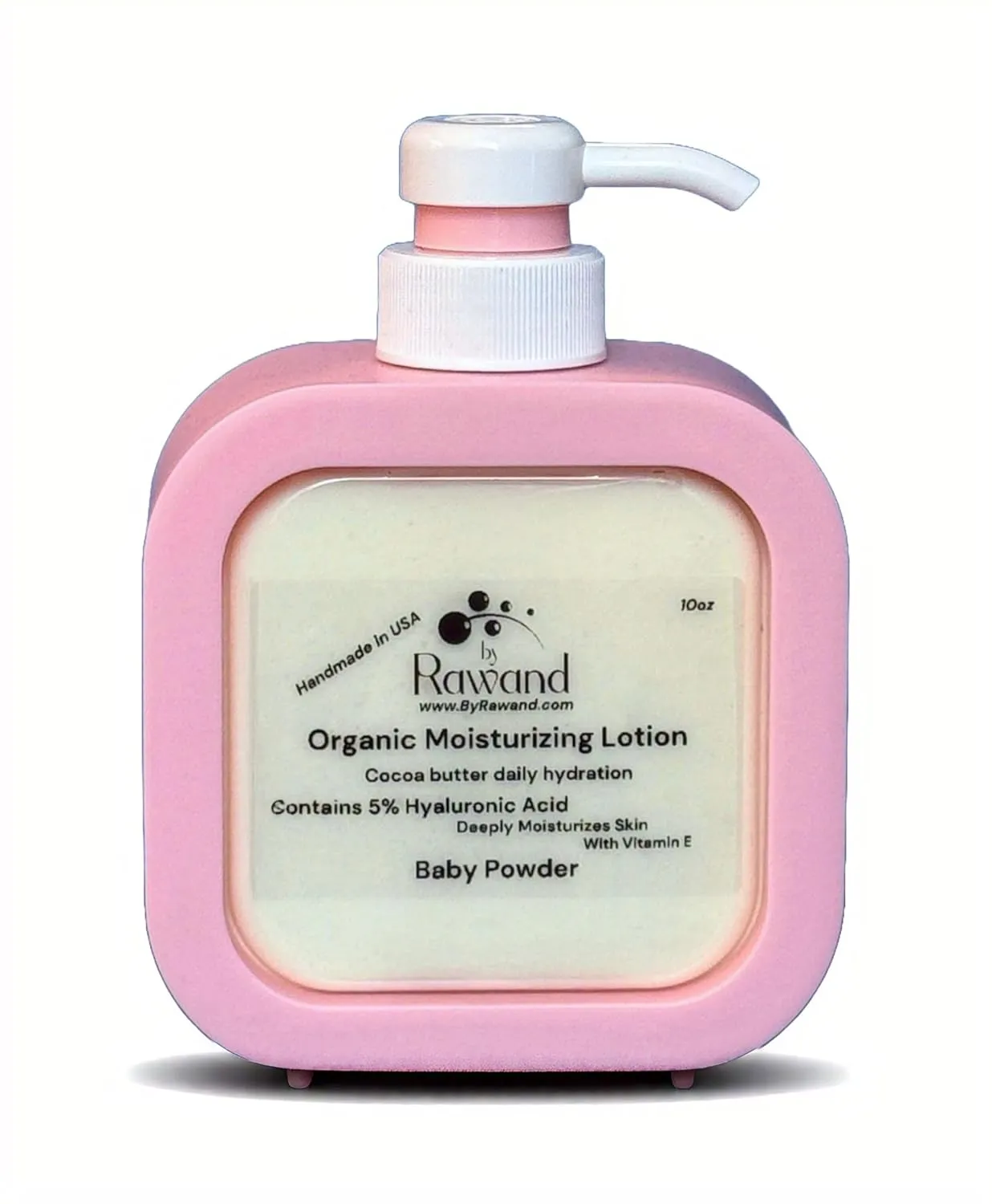 Organic Handmade Baby Powder Scented Cocoa, Kokum & Shea Butters Rich Body Lotion With Hyaluronic Acid & Vitamin E