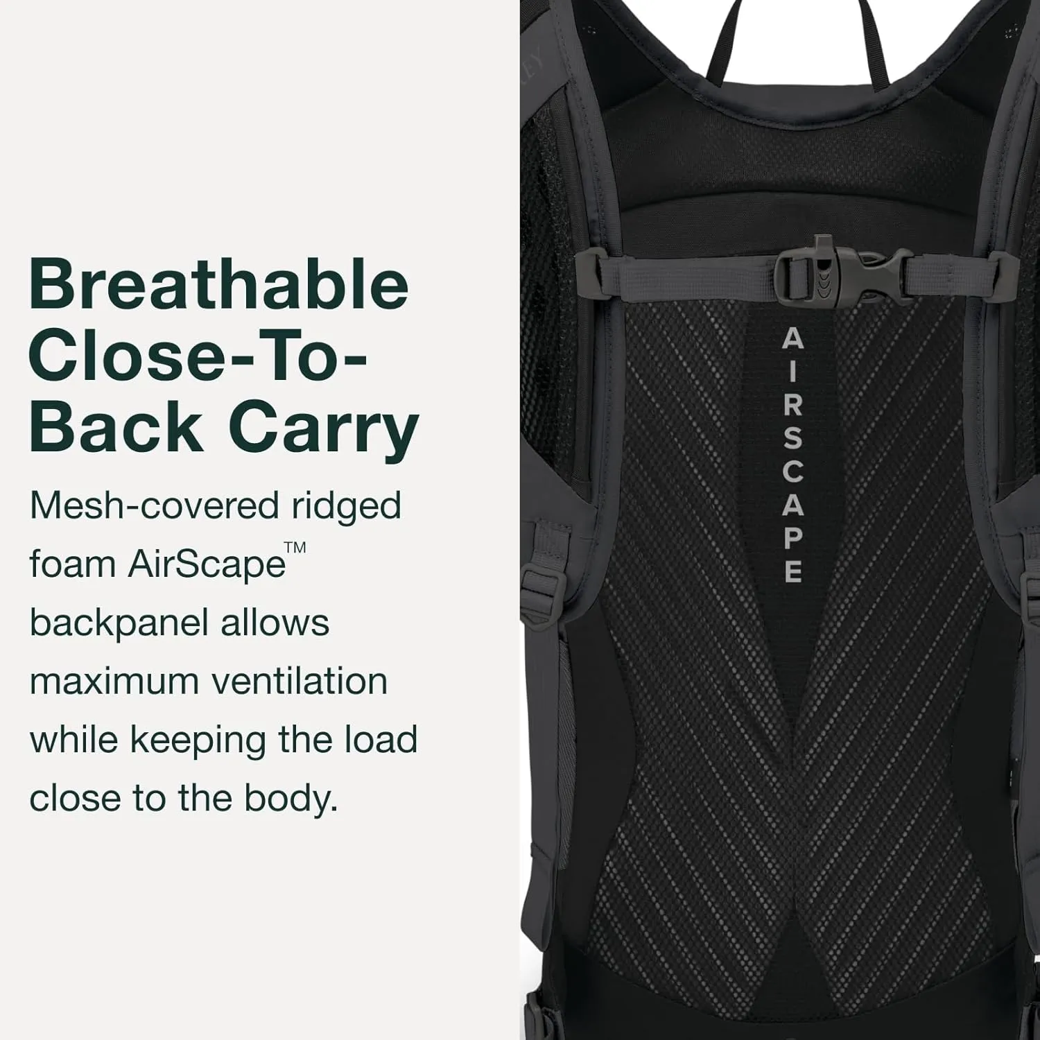 Osprey Sportlite 15L Unisex Lightweight Hiking Backpack, Tungsten/Grey Wolf