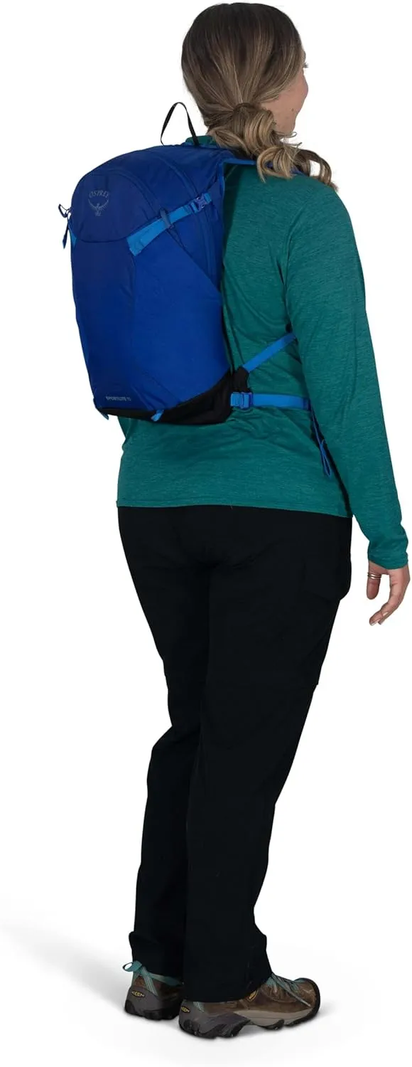 Osprey Sportlite 15L Unisex Lightweight Hiking Backpack, Tungsten/Grey Wolf