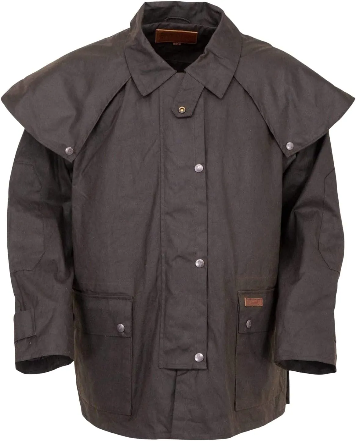Outback Trading Company Men's 5020 Bush Ranger Waterproof Breathable Long Sleeve Oilskin Cotton Western Duster Jacket