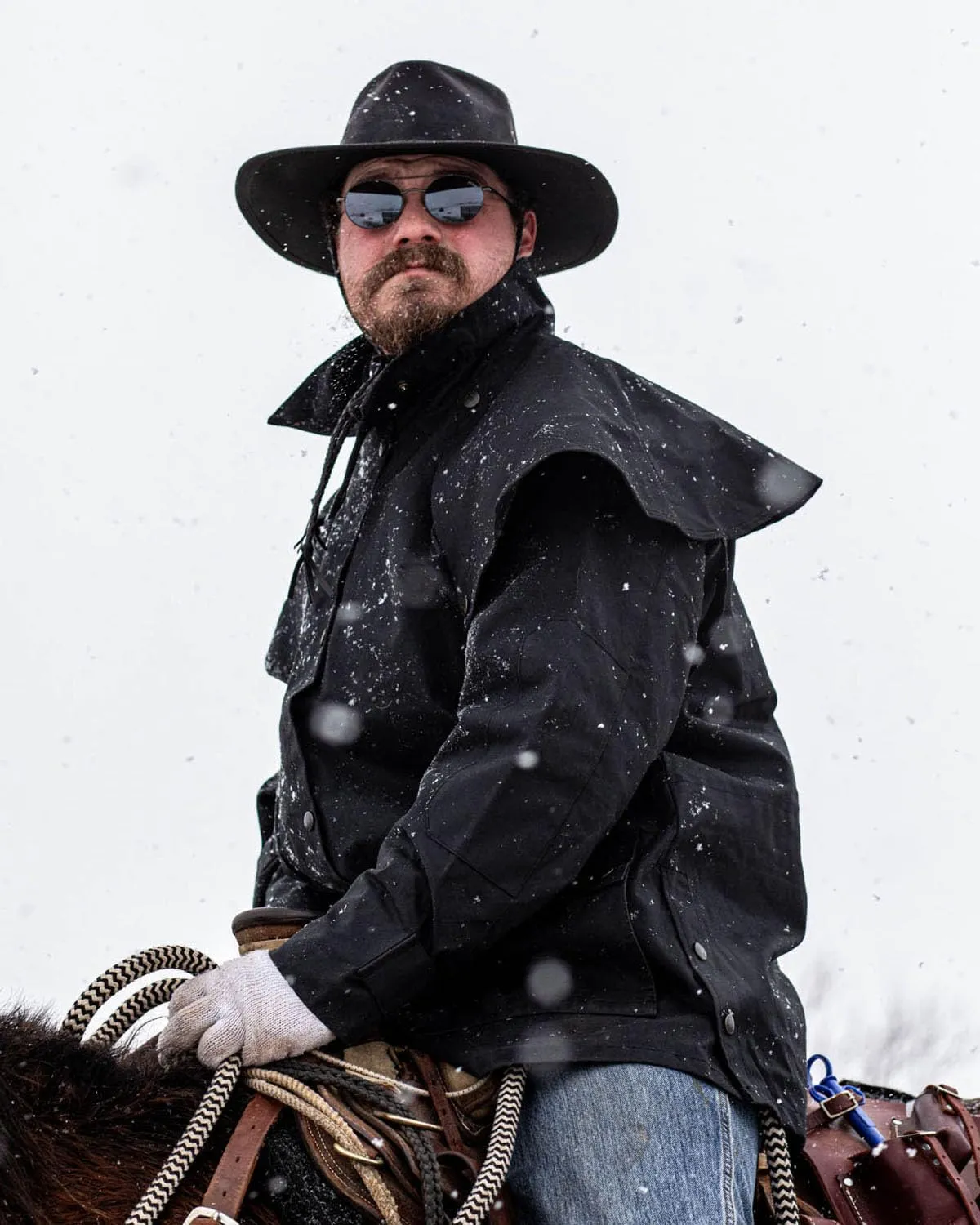 Outback Trading Company Men's 5020 Bush Ranger Waterproof Breathable Long Sleeve Oilskin Cotton Western Duster Jacket