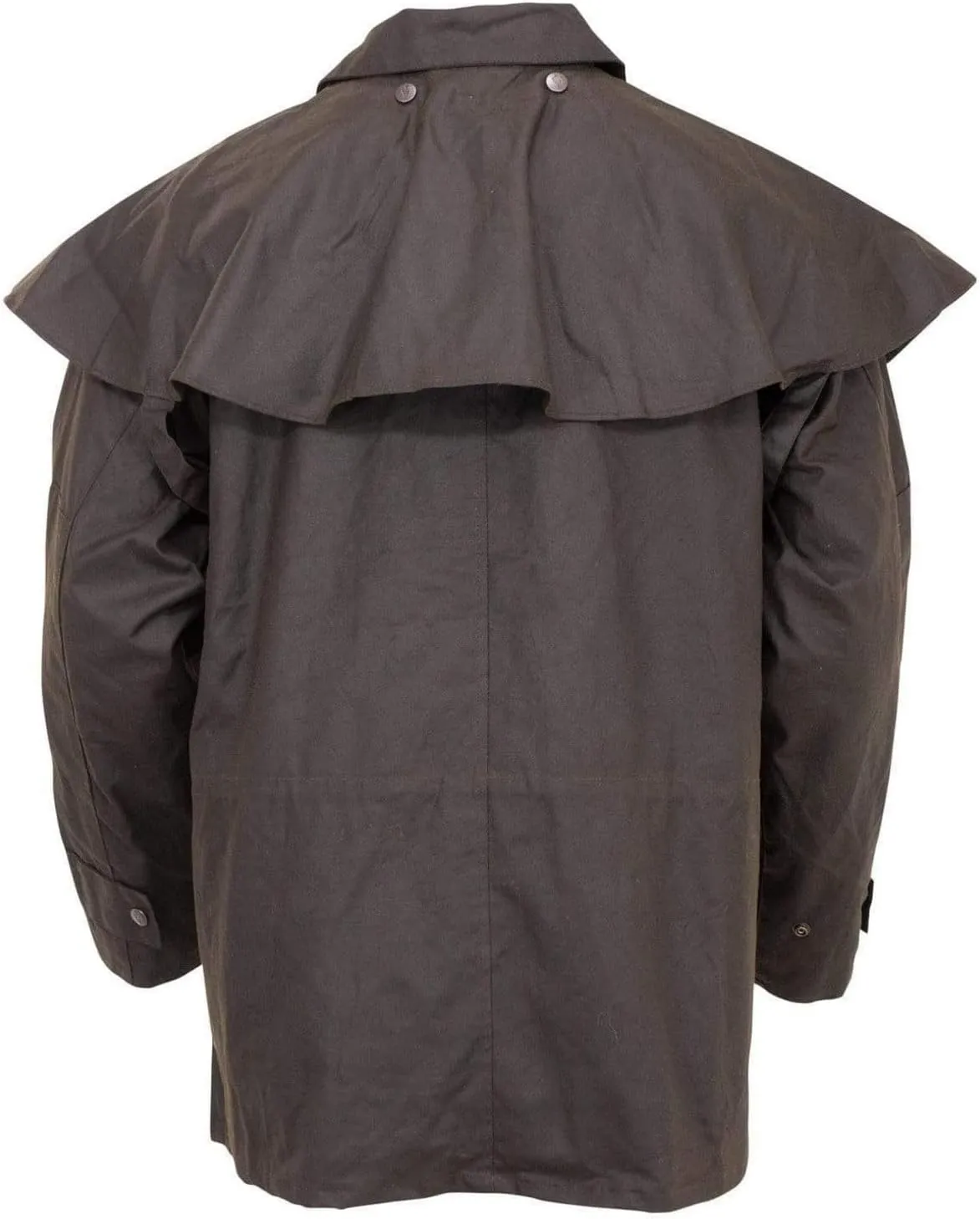 Outback Trading Company Men's 5020 Bush Ranger Waterproof Breathable Long Sleeve Oilskin Cotton Western Duster Jacket