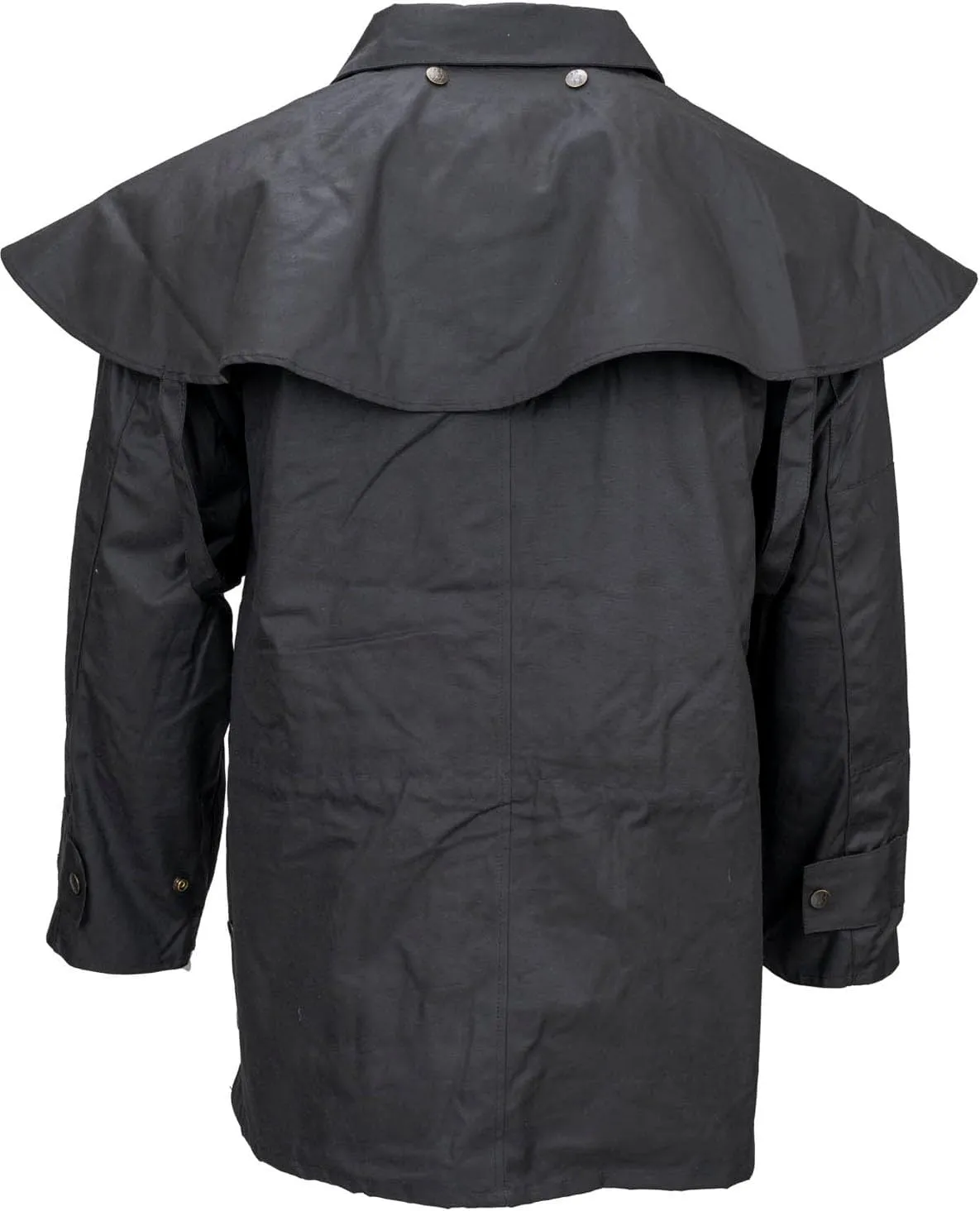 Outback Trading Company Men's 5020 Bush Ranger Waterproof Breathable Long Sleeve Oilskin Cotton Western Duster Jacket