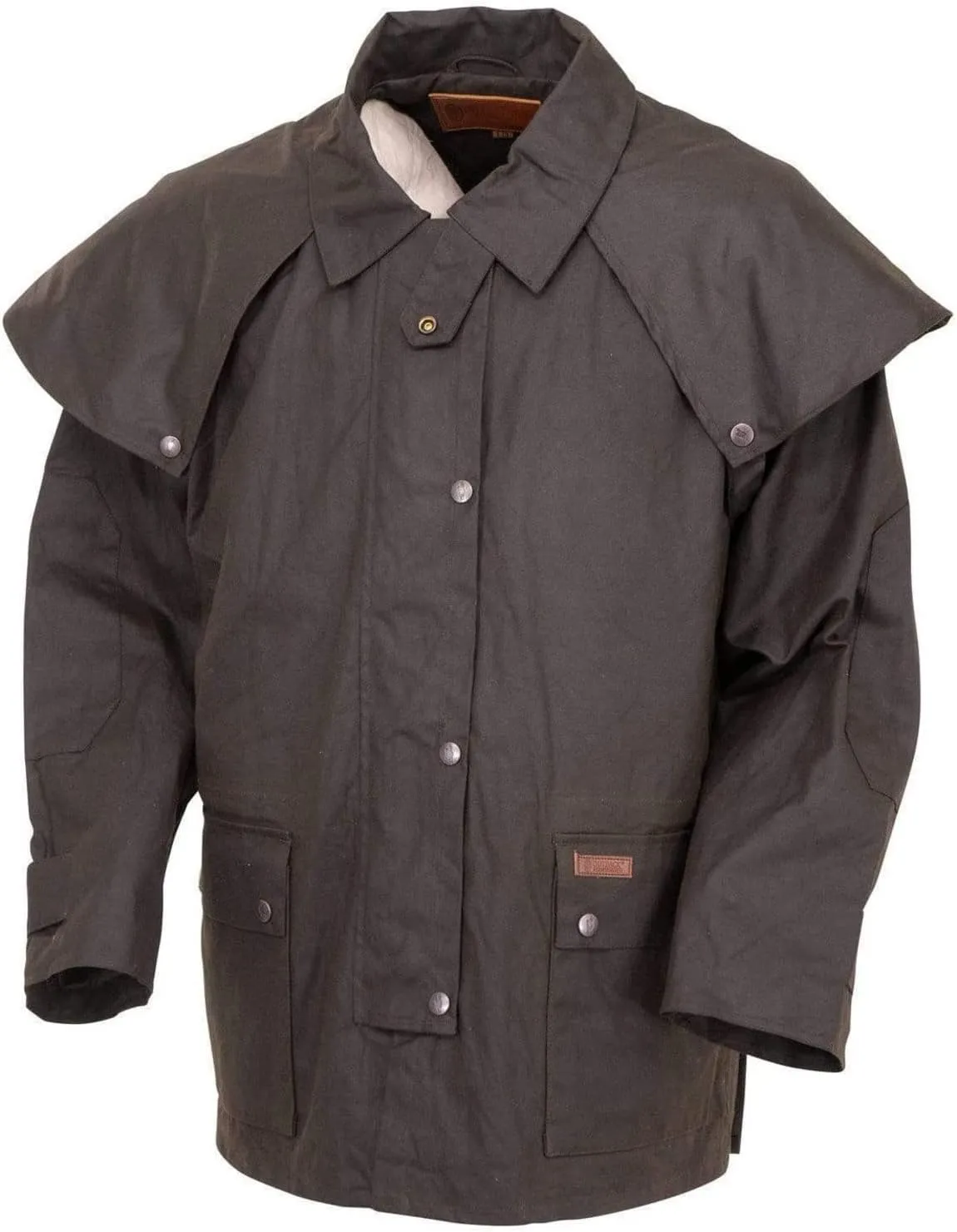 Outback Trading Company Men's 5020 Bush Ranger Waterproof Breathable Long Sleeve Oilskin Cotton Western Duster Jacket