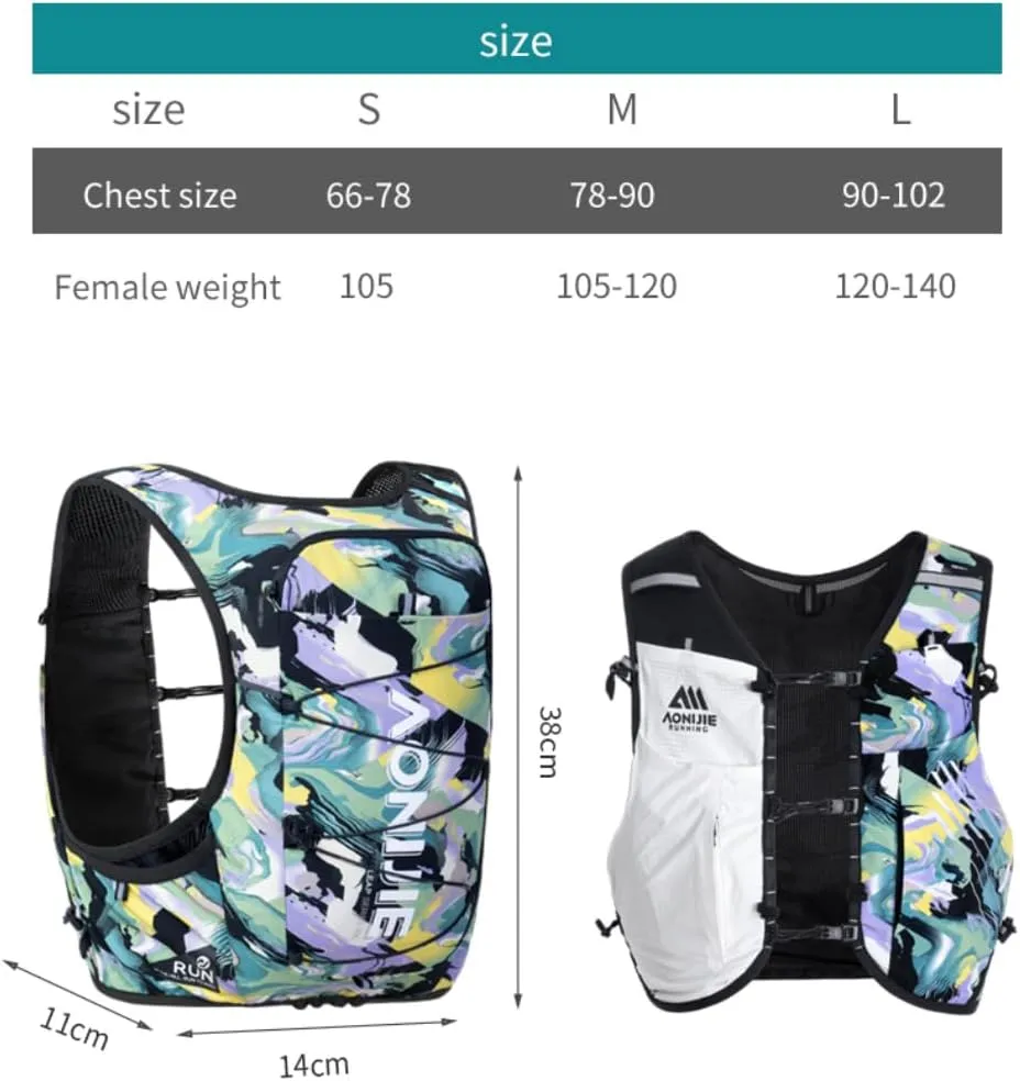 Outdoor Adventure Travel Lightweight Hydration Pack for Trail Running, Marathon Races Off-Road, Running Cycling Hydration Undershirt Backpacks