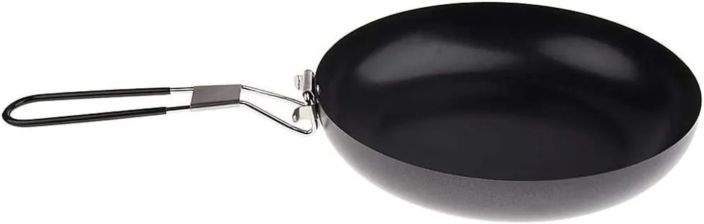 Outdoor Camping Cookware Portable Non-Stick Frying Pan Pot Folding Handle ?Single Pan Foldable Non-Stick Pan